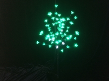 Дерево с прозрачными цветками (SAKURA, зеленый+белые вспышки12LED) H-0,9м, IP44 с трансформатором 24
